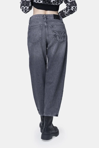 PINKO jeansy balloon Estelle szare