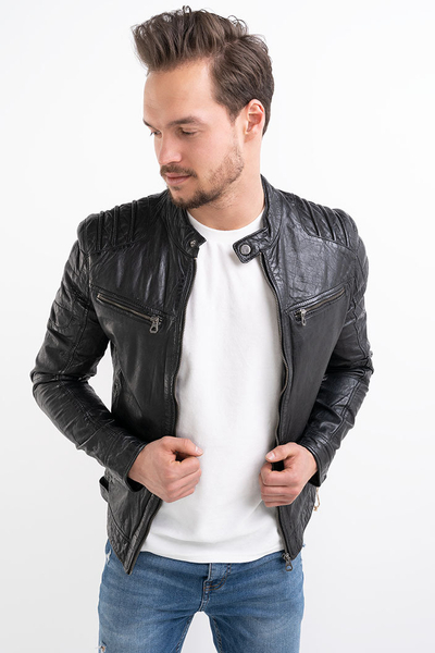 Gipsy kurtka skórzana męska ze stójką Camren