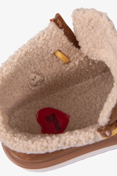 LOVE MOSCHINO śniegowce damskie JA21116L0NJAW210 brązowe
