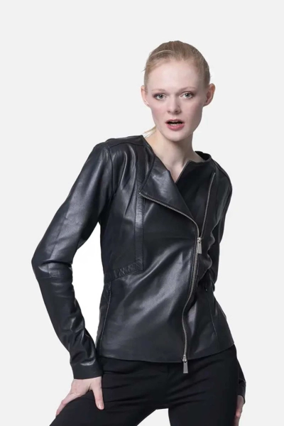 Kurtka damska Pinko Mirko Chiodo czarna