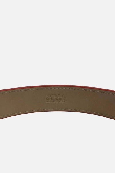 Furla pasek damski skórzany 18573-C-CF67 pomarańczony 