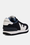 Emporio Armani Sneakersy SNK COW SU+MESH+MFA czarne