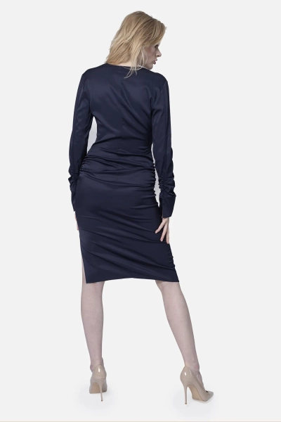 Pinko sukienka midi Acqua E Sale granatowa