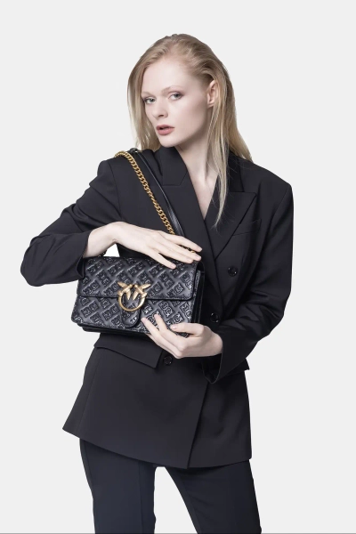 PINKO torebka Love One Classic DC Logo 100941A1YB czarna