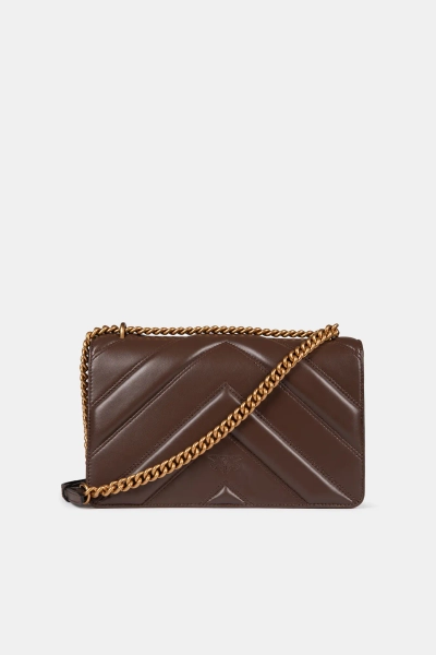 PINKO torebka damska Love One Classic Light Dc brązowa