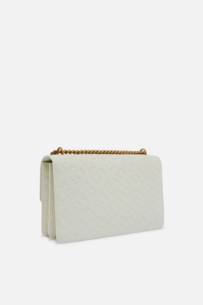 PINKO torebka Love One Classic Dc logo 10A1YBZ14Q biała