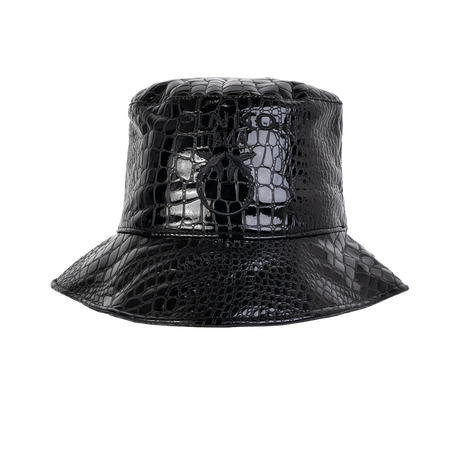 PINKO kapelusz damski z motywem krokodyla Bios
