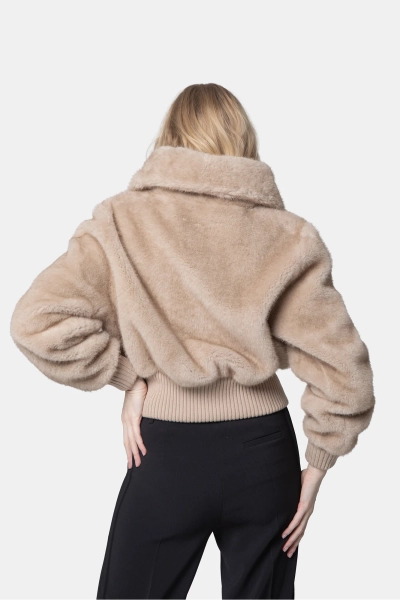 PINKO kurtka damska bomberka Bagels Fur Faux 