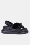 Kurt Geiger skórzane sandały damskie Orson  Cross Strap 20289003090 czarne 
