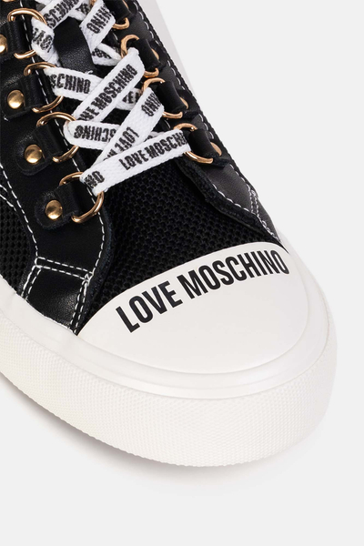 Czarne tenisówki damskie Love Moschino 