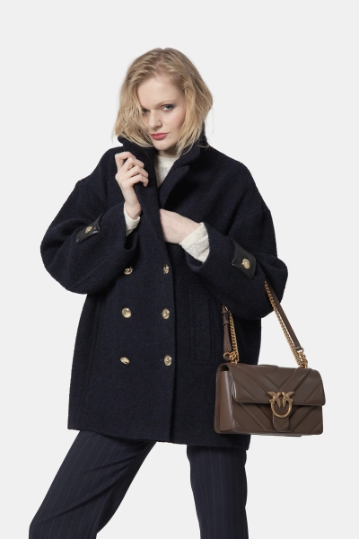 PINKO bosmanka Canederli Cappotto granatowa