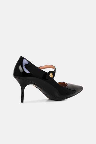 Love Moschino szpilki skórzane Scarpad.Spillo70 czarne