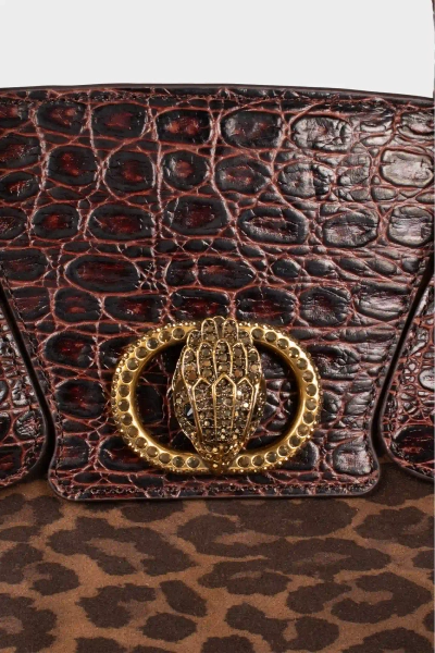 Kurt Geiger torebka kuferek Chelsea Tote Dk Brn brązowa