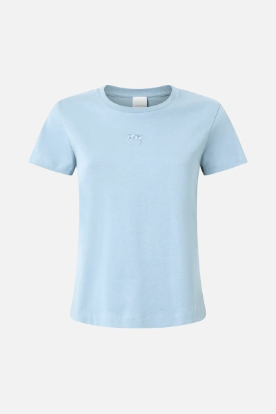PINKO t-shirt z krótkim rękawkiem Bussolotto niebieski