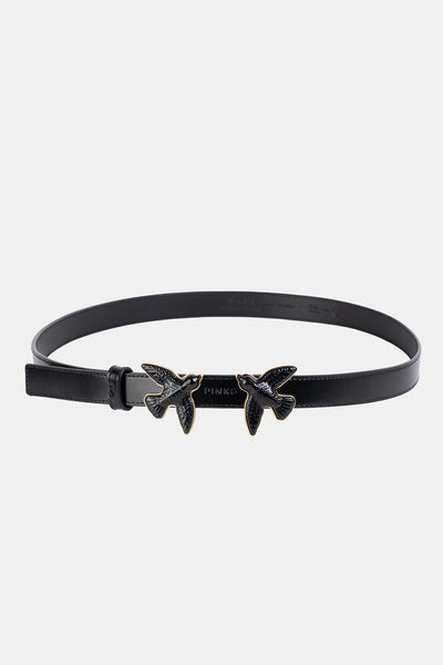 PINKO pasek Love Berry Evolution H2 Belt V czarny