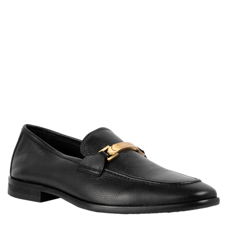 Baldinini Loafersy skórzane U3A160BORK0000 Czarne