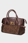 Kurt Geiger torebka kuferek Chelsea Tote Dk Brn brązowa