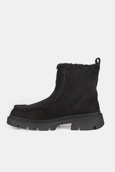 Inuikii damskie botki Biker Suede czarne