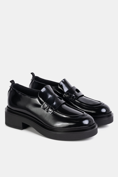 Emporio Armani mokasyny damskie skórzane X3A104 XF328 Mocassino Abrasivato