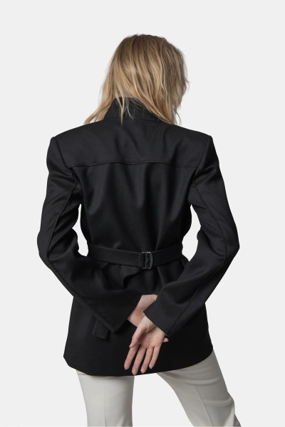 PINKO marynarka Fausta Giacca Flanela czarna