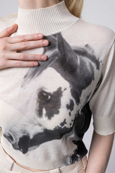 PINKO sweter z jedwabiu Pindos biały 