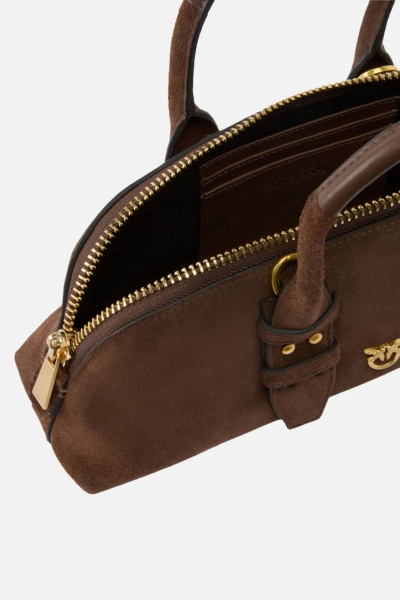 PINKO torebka damska Bowling Bag Baguette brązowa
