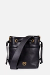 PINKO mini worek skórzany Secchiello 104303A0QO czarny