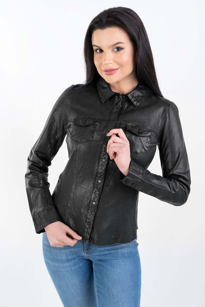 Oakwood koszula skórzana czarna SUIT DOLL