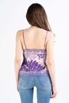 PINKO Top fioletowy z printem Giaggiolo
