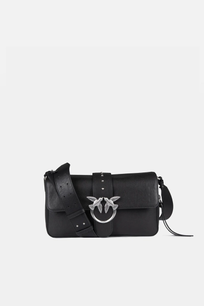 PINKO torebka Love One Slouchy Zip Mini czarna