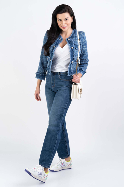 PINKO Jeansy niebieskie Barbra Boyfriend