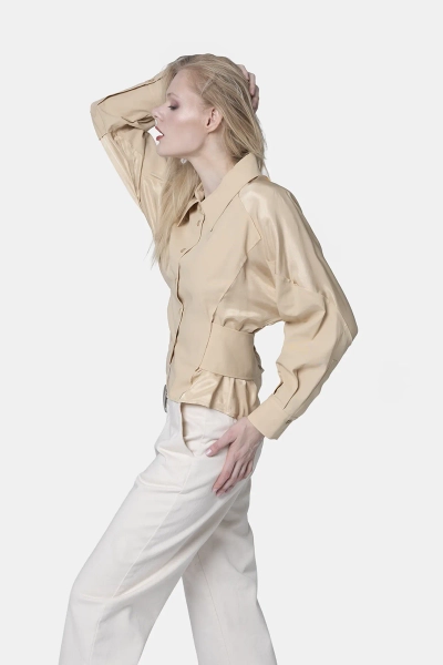 PINKO koszula damska Controvento brązowa