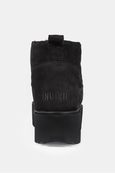 INUIKII śniegowce skórzane Classic Low Platform 75204-004 czarne
