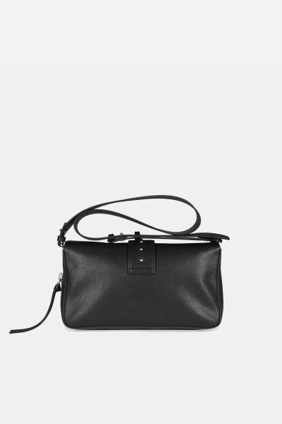 PINKO torebka Love One Slouchy Zip Mini czarna