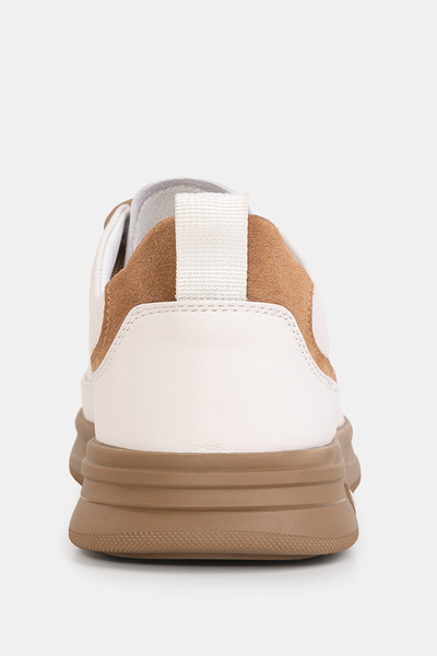 John Doubare sneakersy Białobeżowe  