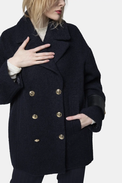 PINKO bosmanka Canederli Cappotto granatowa