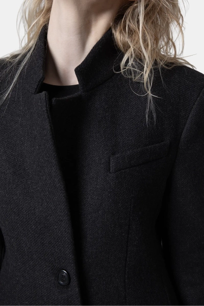 PINKO płaszcz wełniany Jacinta Cappotto czarny
