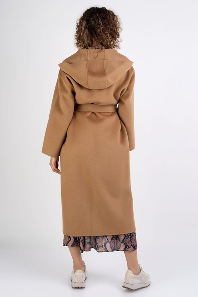 Płaszcz wełniany PINKO oversize damski z kapturem EKELON 1