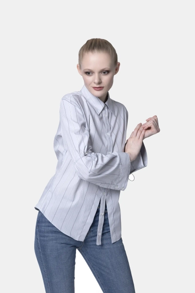 PINKO koszula bawełniana Davvero szara