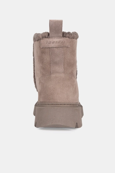 Inuikii damskie botki Biker Suede taupe