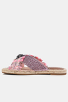 KURT GEIGER Klapki 225-Kensington X Espadrille różowe