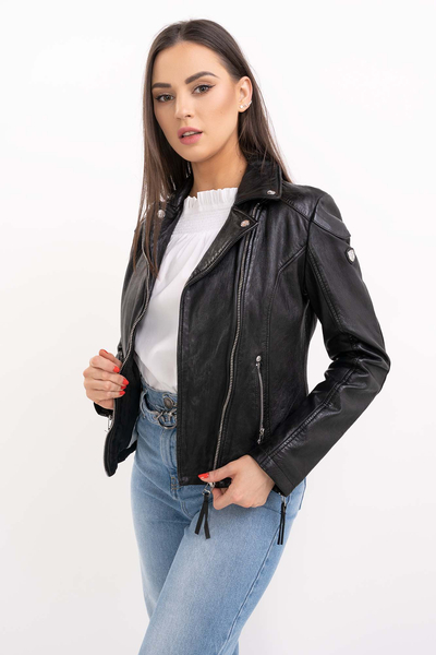 Gipsy kurtka skórzana czarna Rayka LARAV
