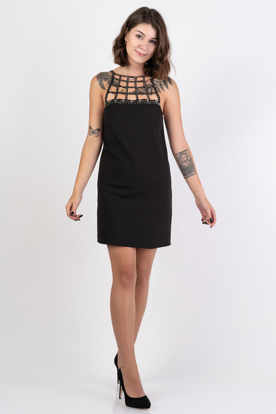 PINKO sukienka mini koktajlowa ALICE czarna