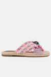 KURT GEIGER Klapki 225-Kensington X Espadrille różowe