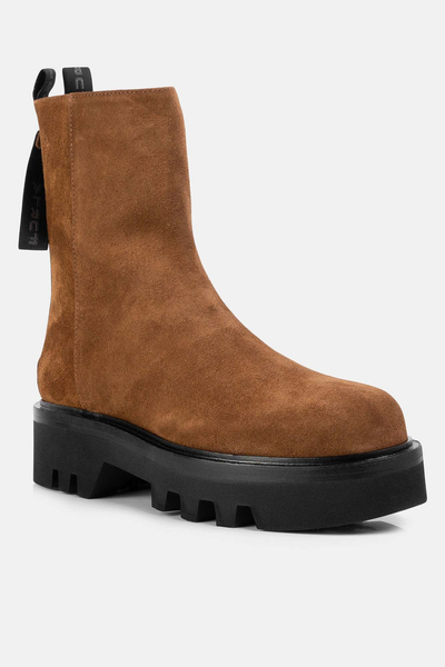 FURLA Botki zapinane na zamek RITA Brązowe