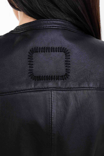 TIGHA Koszula Skórzana na zatrzaski czarna Ria