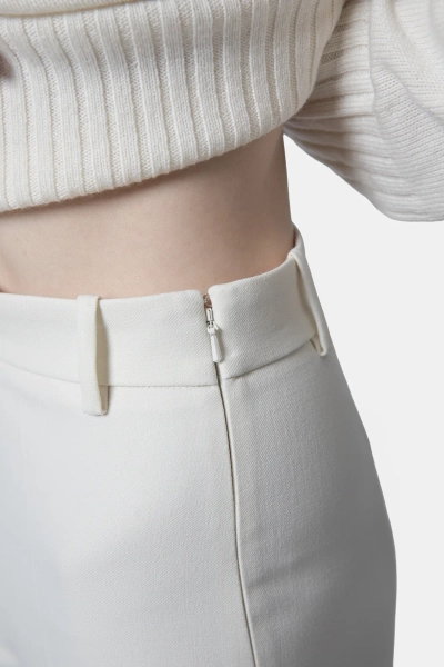 PINKO spodnie damskie z kantem Pita białe 