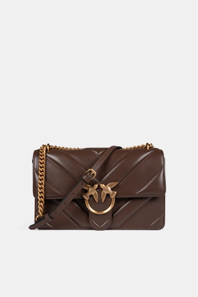 PINKO torebka damska Love One Classic Light Dc brązowa