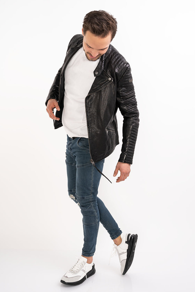 Tigha skórzana kurtka męska ramoneska Bob