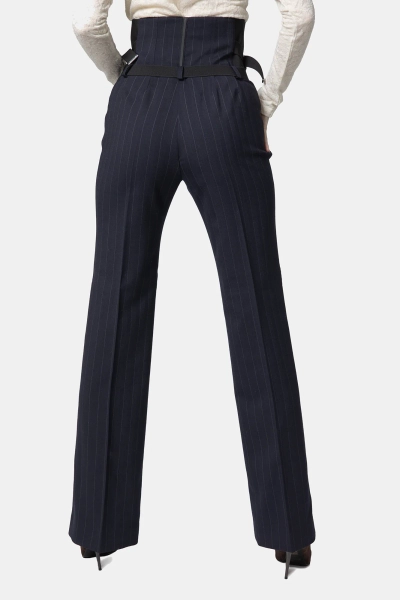 PINKO spodnie materiałowe Piadina granatowe